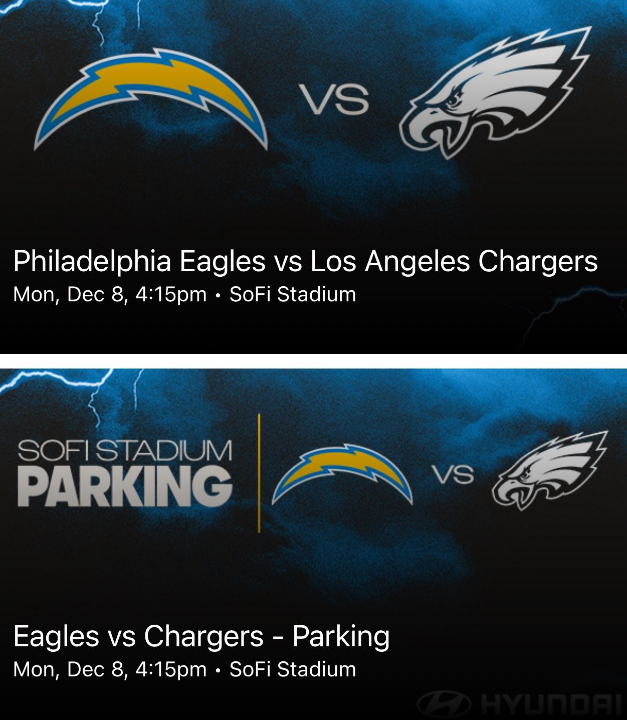 Eagles vs Chargers - 12/7/25