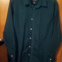 Men's H&M Long Sleeve Button Down Shirt Size L