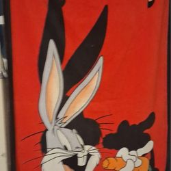Rare Vintage Looney Tunes Bugs Bunny Beach Towel 