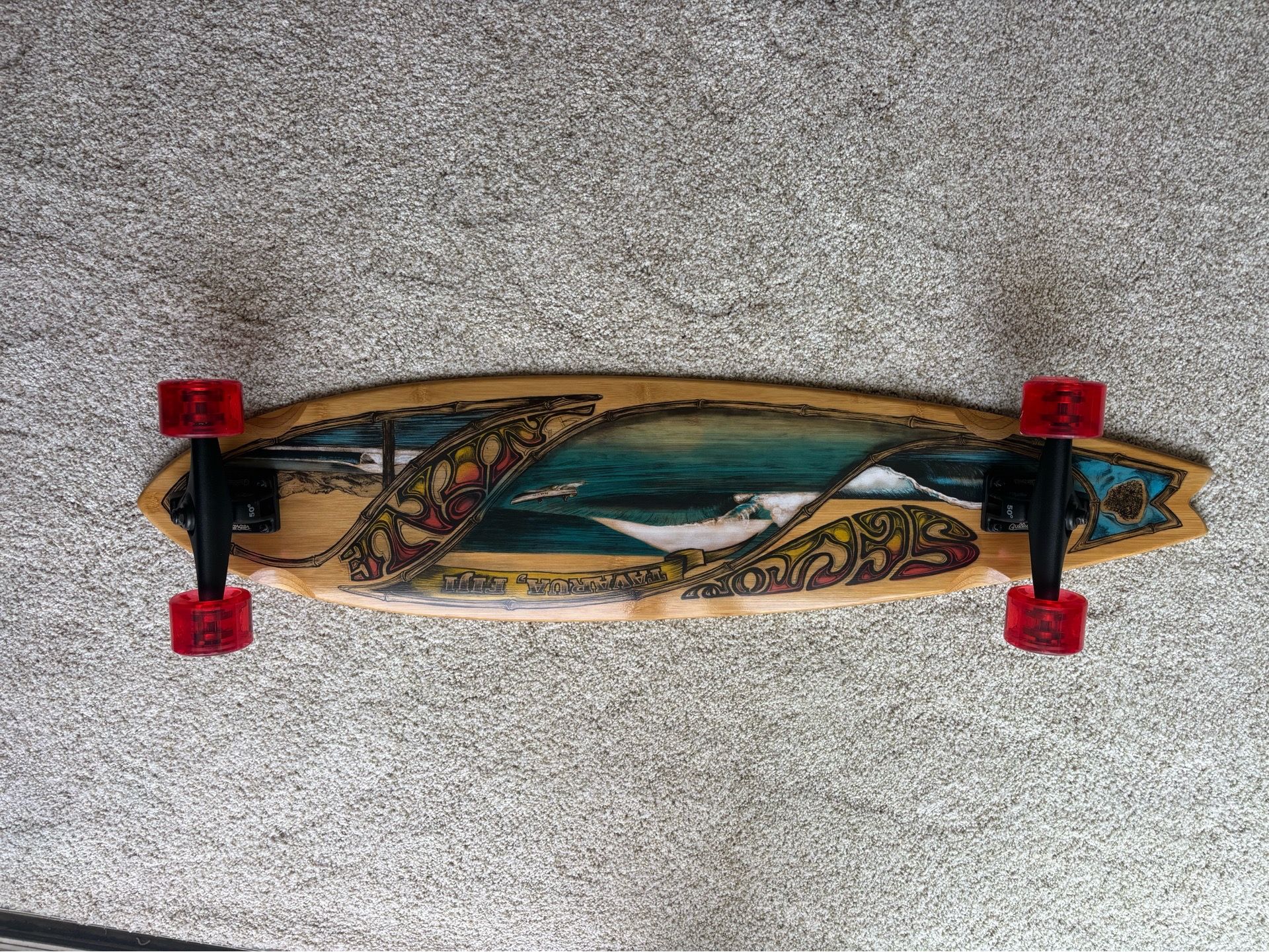 Skateboard, 39 inches long , 9 inches wide. long