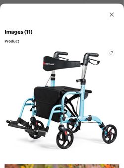 Walker with seat