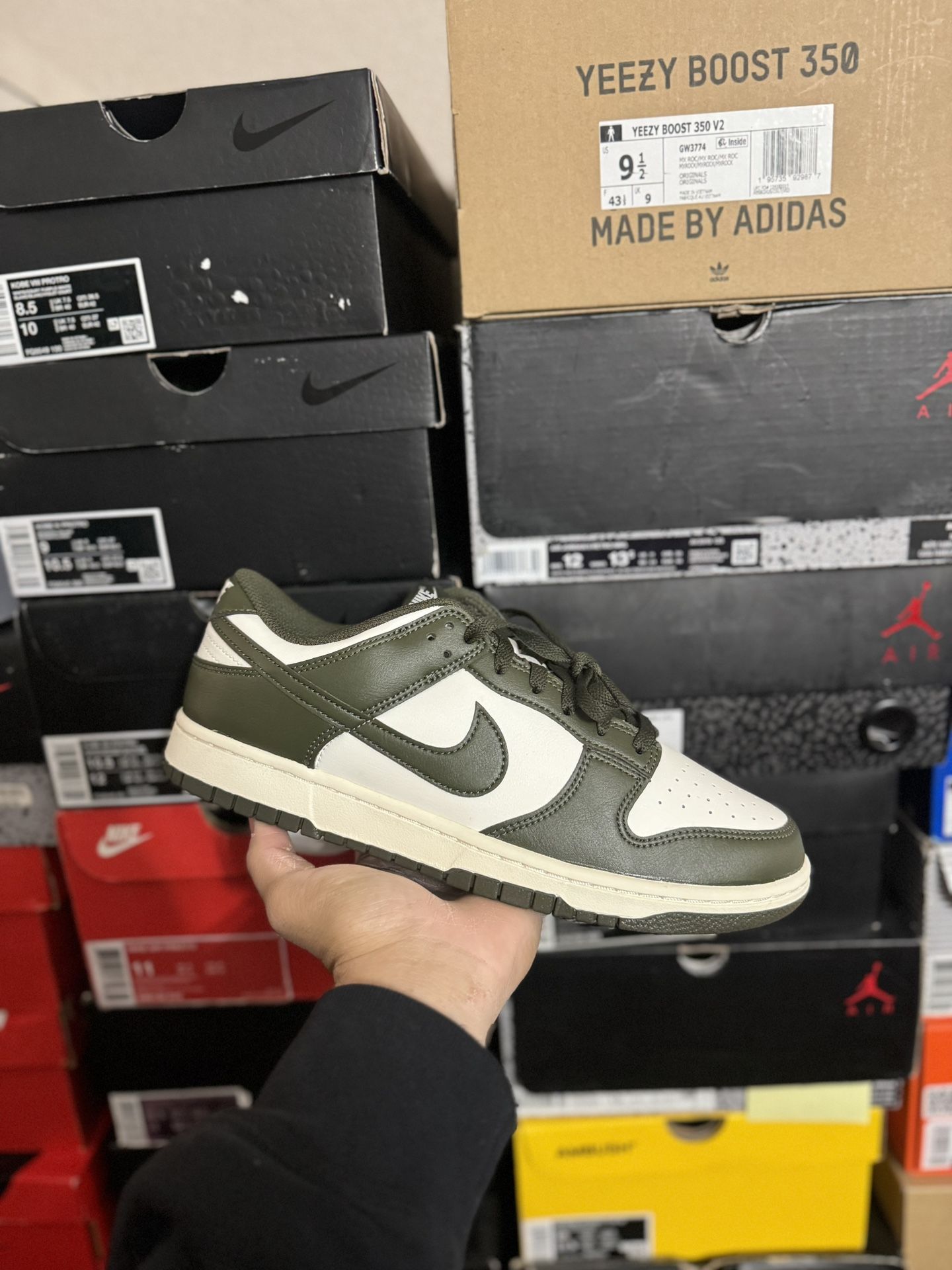 DS Nike Dunk Low Pale Ivory Cargo Khaki size 10.5
