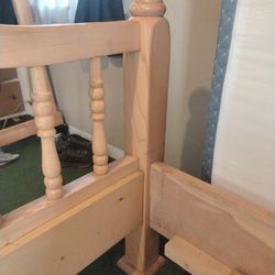 SOLID WOOD CAL KING BED FRAME * $100 OBO *