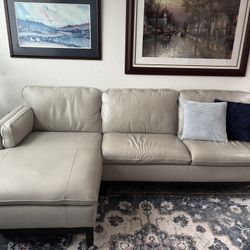 2 Piece leather Sectional