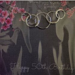 Happy Fifty Birthday Necklace 