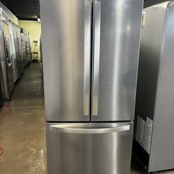 Whirlpool 30”Wide French Style Stainless Steel Refrigerator 