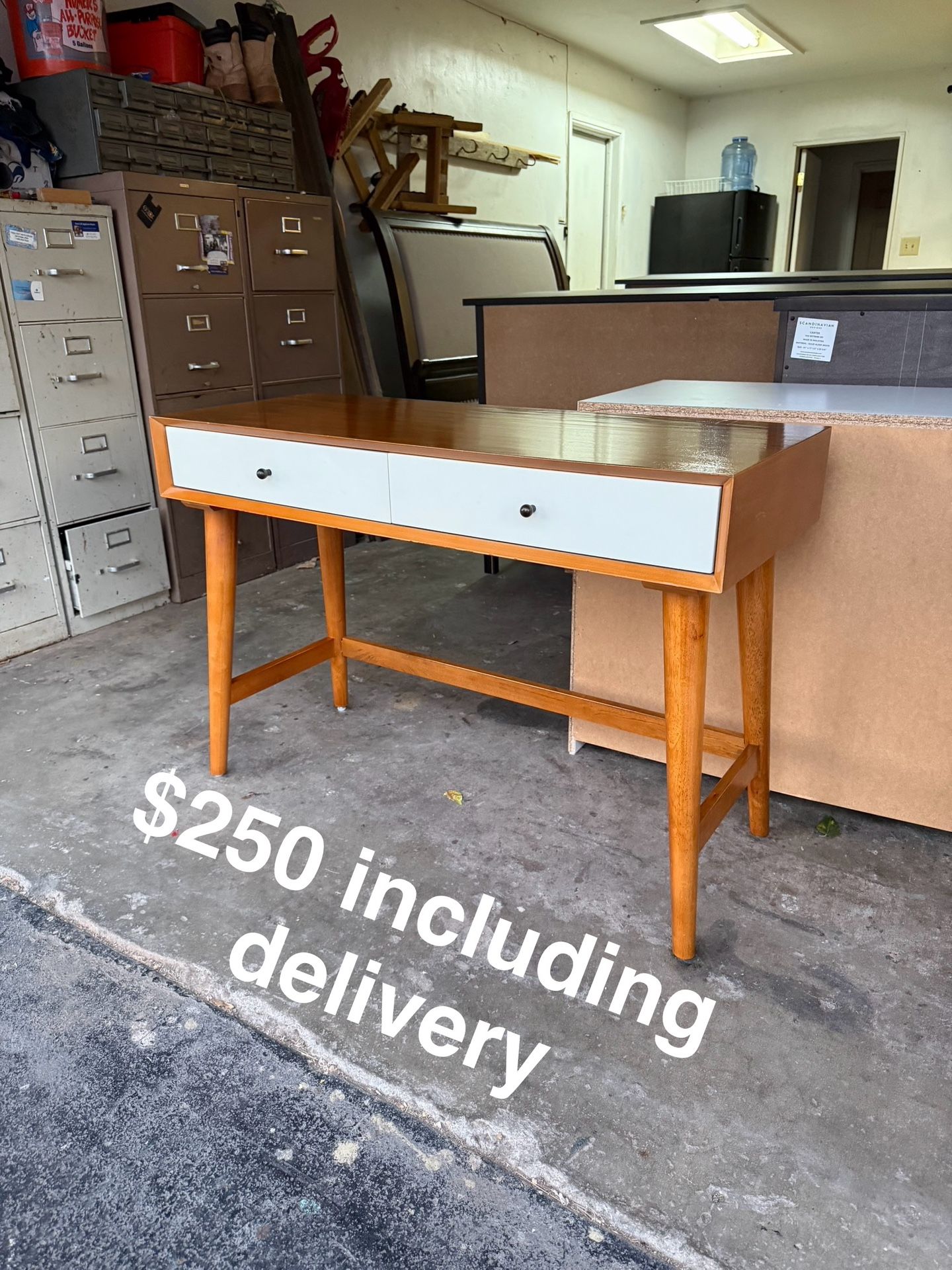 Living Spaces Mid Century Desk