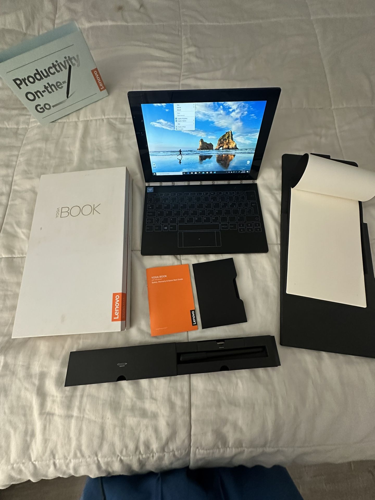 Lenovo Yoga Book — a unique 2-in-1 laptop/tablet hybrid.
