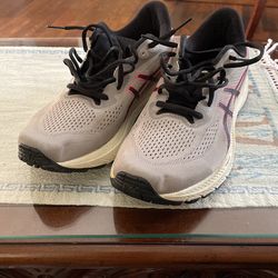 ASICS GT-1000 12 Women’s 9.5 Nature Bathing/Lime Green