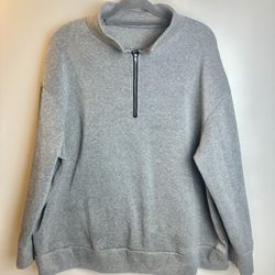 Quarter Zip Oversized Pullover Hoodie 