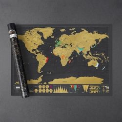 Scratch Off Map Deluxe Edition