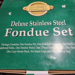 Deluxe Stainless Steel Foundue Set