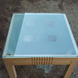 Frost top glass coffee table