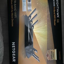 NightHawk X6 AC3200 Tri-Band WIFI Router (semi-used) 