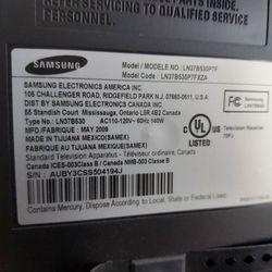 Free 37 Inch Samsung TV Works Well