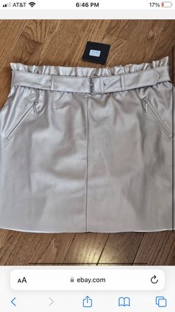 Skirt new with tags small, faux leather look