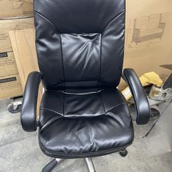 NEW!! Swivel/Tilt Leather High Back Office Chair, Fixed Arched Arms, silla de oficina 