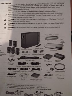 Bose surround sound system