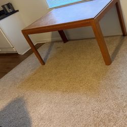 Wood Dining Table – Solid Wood, Seats 4–6