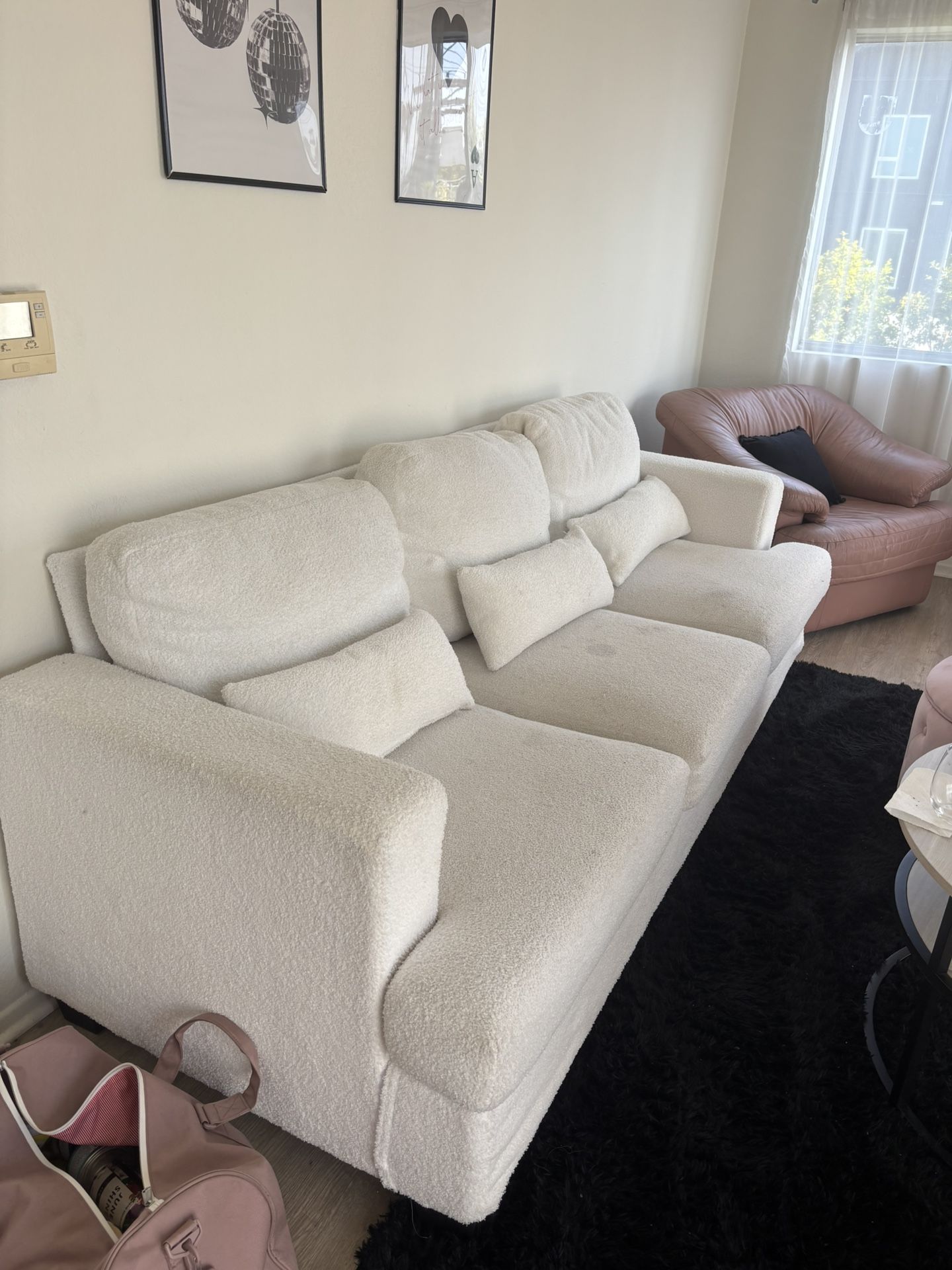 White Teddy Couch