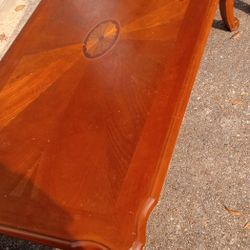 Three Pc Sofa. Cocktail Table And Two Side  Tables Good Condition 