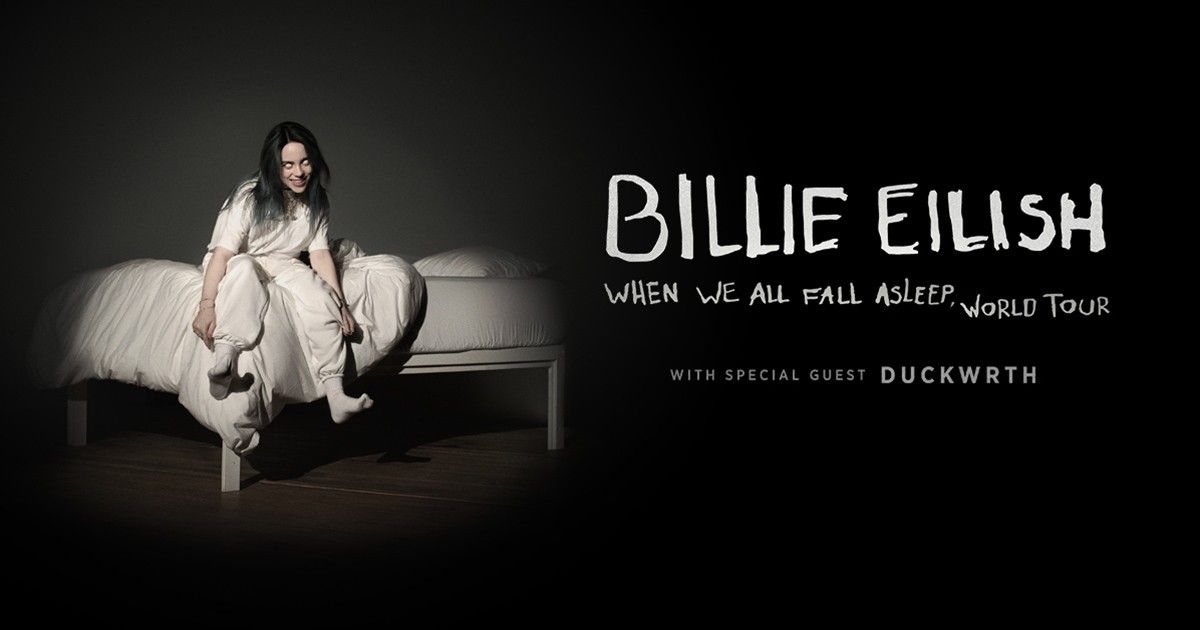 Billie Eilish When we Fall Asleep World Tour Houston Tx