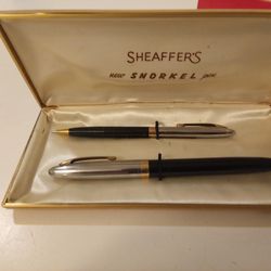 Scheafers Fountain Pen Set Never Used From 50s