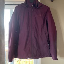 Womens North Face rain coat M