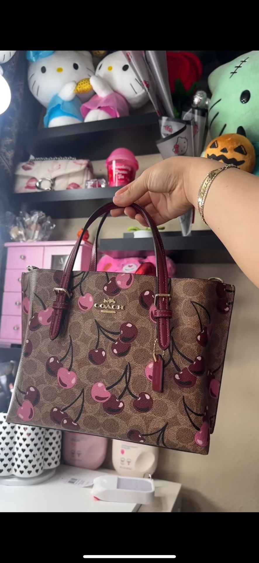 Coach Cherry Print Purse