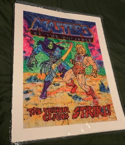 Mattel Creations MADSAKI Masters of the Universe Terror Claws Art Print 20X25 Sealed