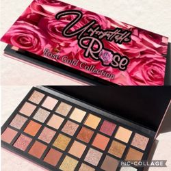 Eyeshadow Palette And Makeup Brushes 