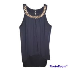 Enfocus Sheath Dress With Jeweled Collar