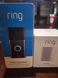 Ring doorbell camera & Chime