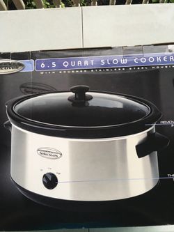 NEW Metallics by Kitchen Selectives 6.5 Quart Slow Cooker
