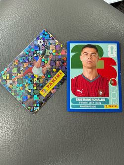 Panini 00 y cristiano Ronaldo paralela azul