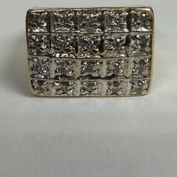 14K men’s diamond ring size 11