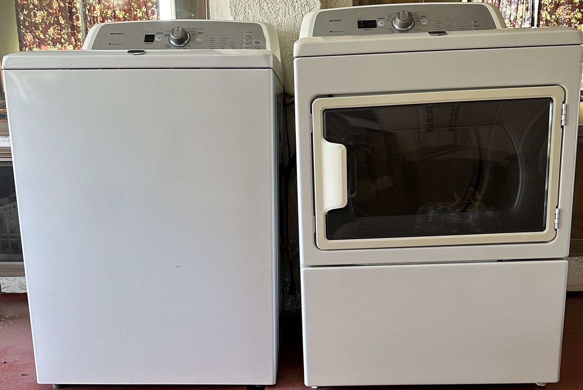 Maytag Model MVWX700XW2 Washing Machine and Maytag MGDX700XW1 Gas Dryer