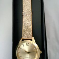 Avon Sparkle Strap Watch Gold