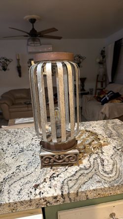 Galvanized Metal Lamp Very  Petty 