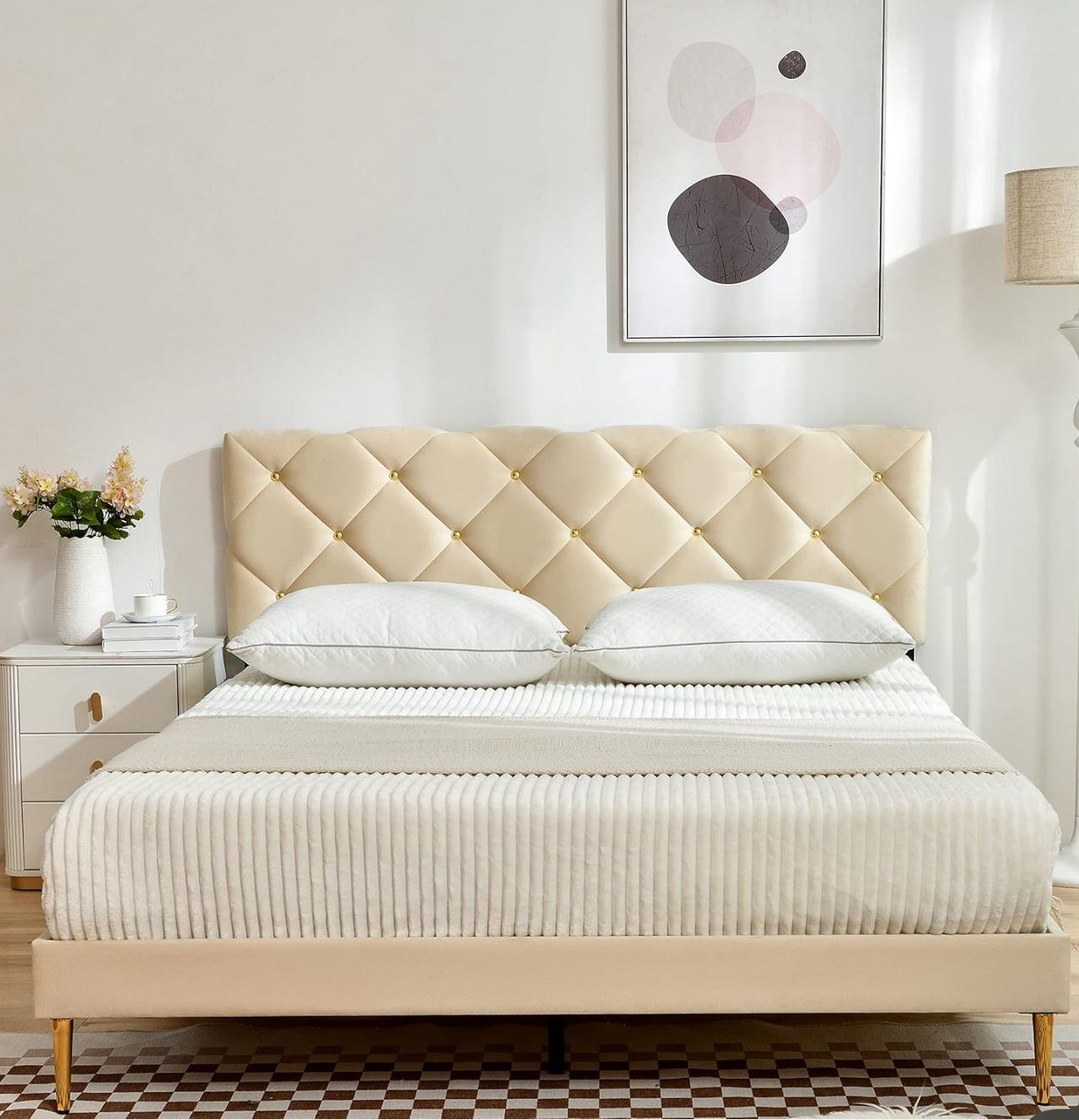 Beige Bedframe