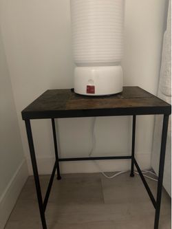 Wooden and Metal Nightstand