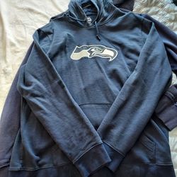 Seahawks Hoodie - Blue - Men's XL