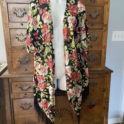 Woman’s Open Kimono Robe Size XXL By Siren Lily