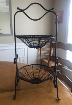 2 tier fruit basket