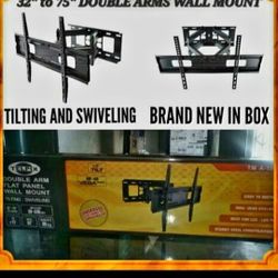 Heavy Duty TV Wall Mount for 32-75″ LED, LCD, OLED and Plasma Flat Screen TV with Full Motion Swivel Articulating Dual Arms, up to VESA 600 x 400  