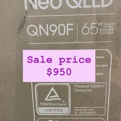 Samsung - 65” Class QN90F Series Neo QLED Mini LED 4K UHD SamsungVision AI Smart Tizen TV