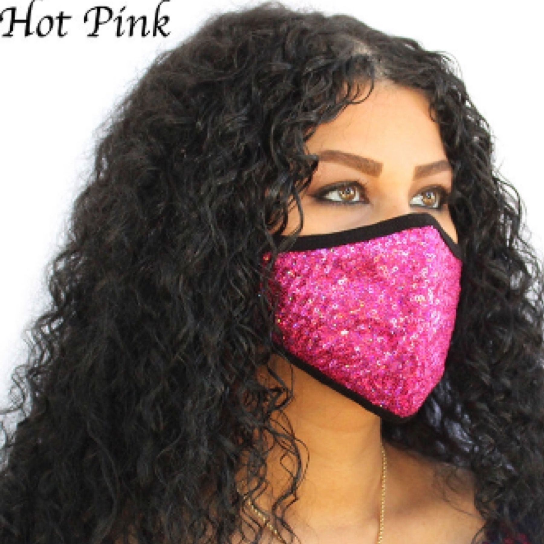 Washable hot pink face mask made in USA 🇺🇸