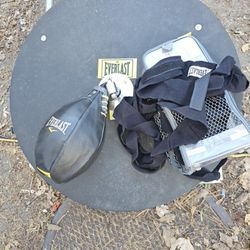 Price Is Firm.. Everlast Feed Bag With Hand Wraps