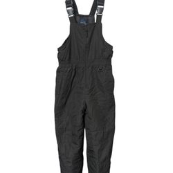 Faded Glory Black Bib Overalls Snow / Ski Pants Kids Size Large (10-12)