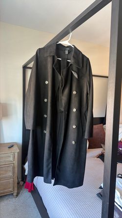 Forever 21 size medium black trench coat